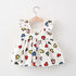 Baby Girl Summer New Printed Dress Cartoon Backpack Skirt Two-piece Set